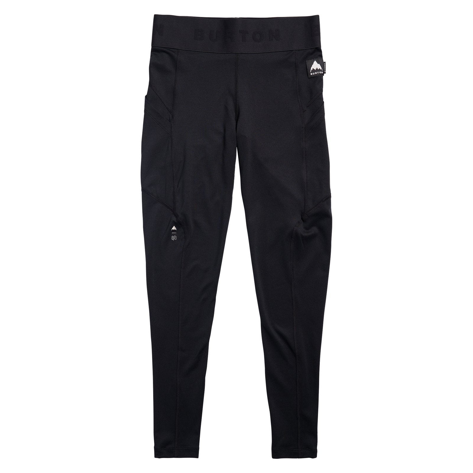 Womens Synthetic Midweight Base Layer Pants True Black - Image 1