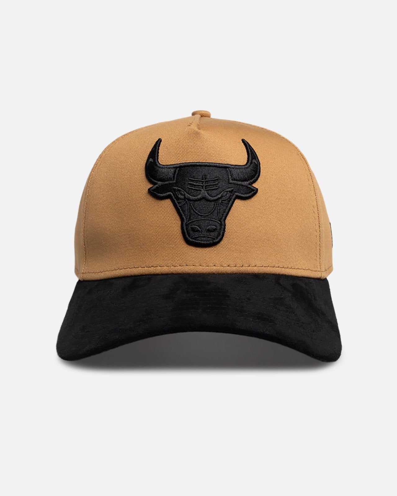 Chicago Bulls 9FORTY A-Frame Snapback - Wheat Black Suede - Image 1