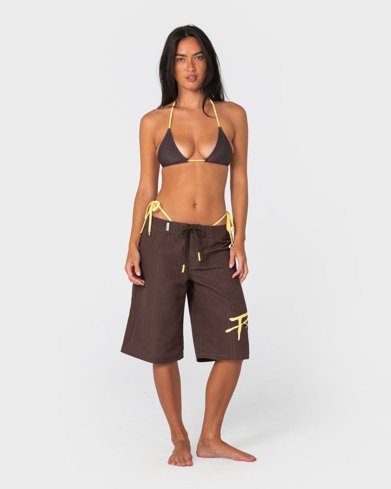 Cyberpunk Long Baggy Boardshort Java / Yellow - Image 1