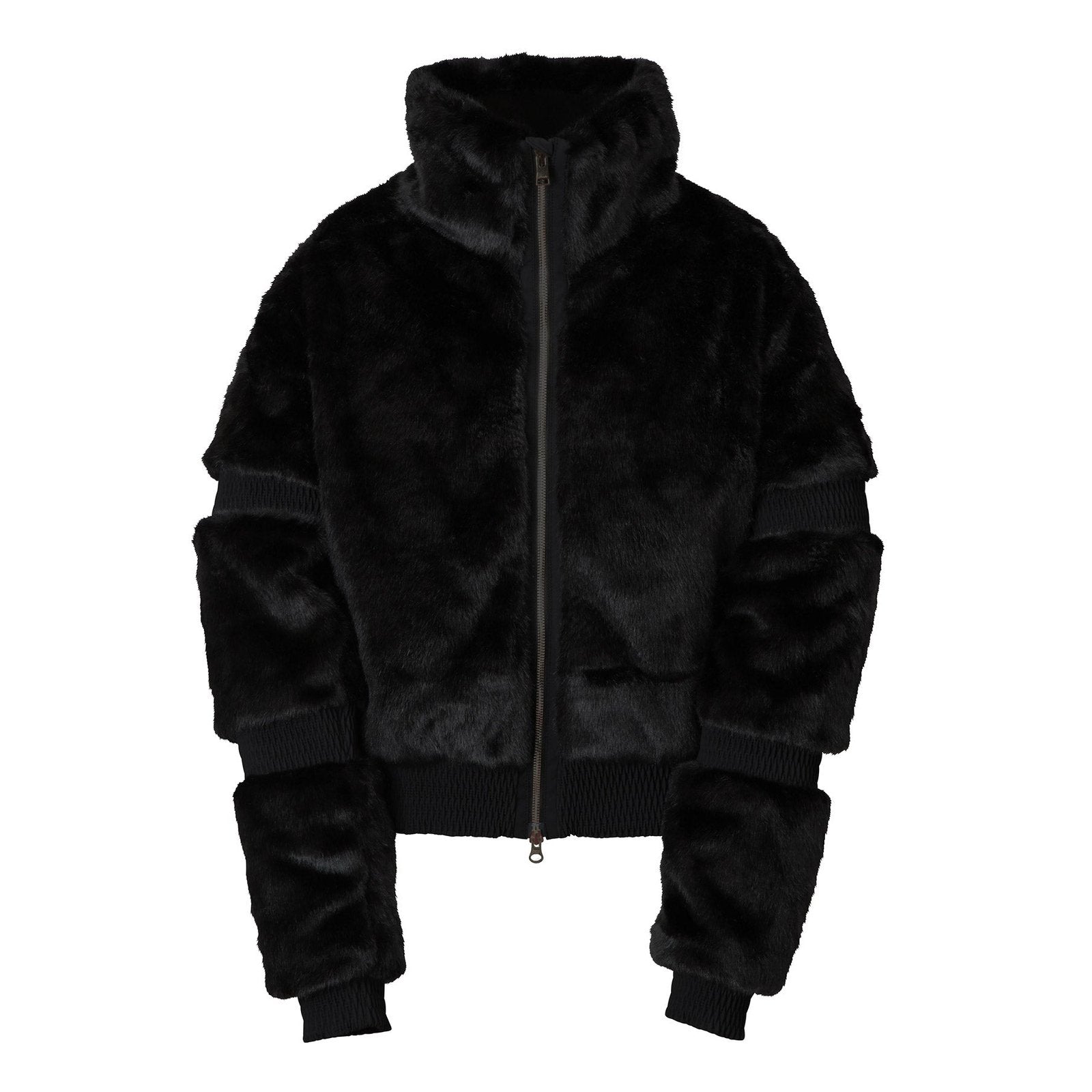 Womens Poodle Peak Jacket Black - Image 1