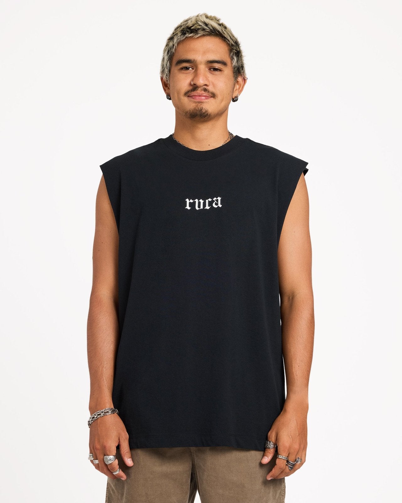 Mens Old Muscle Rvca Black - Image 1