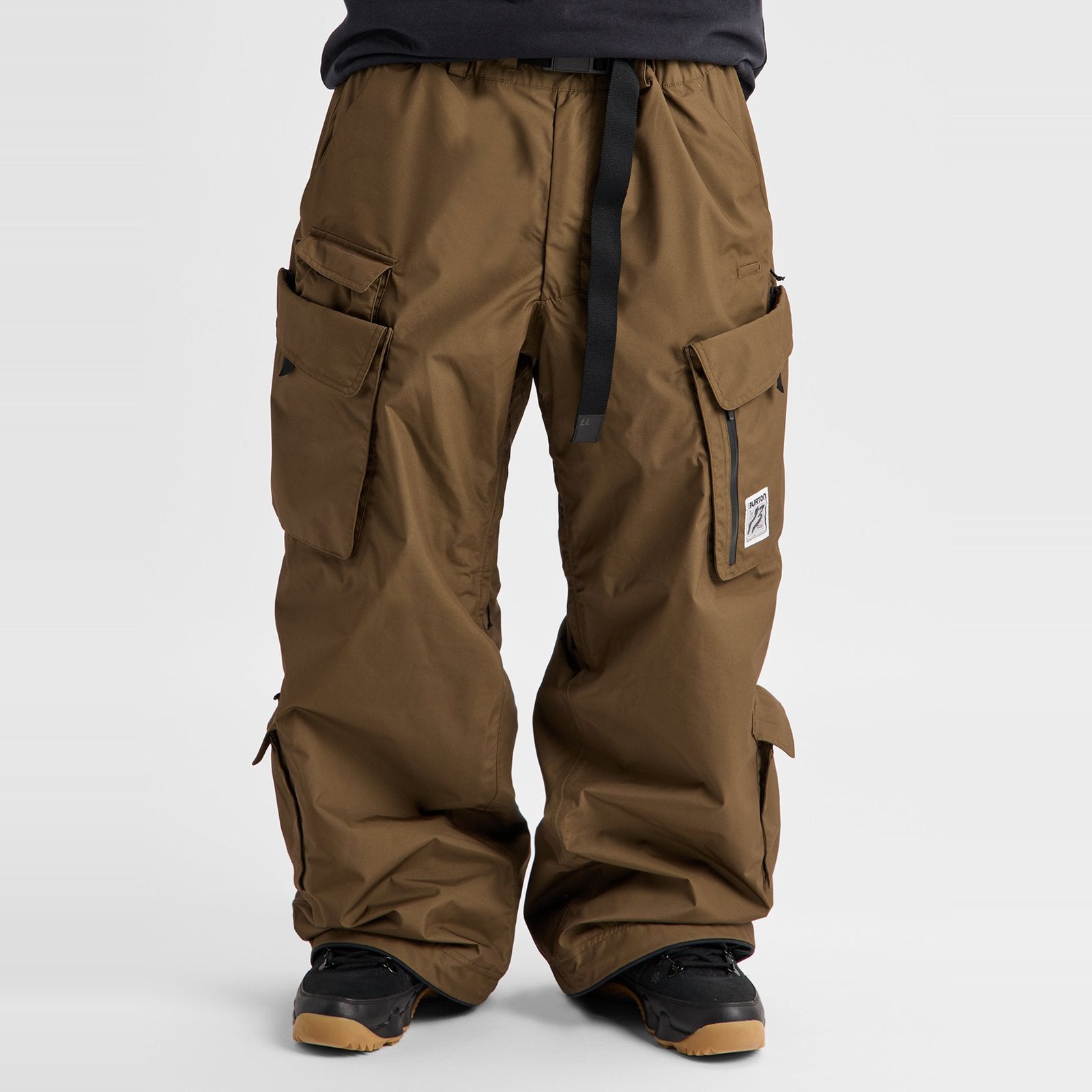 Mens 2L Baggy Cargo Pants Earth Ship Brown - Image 1