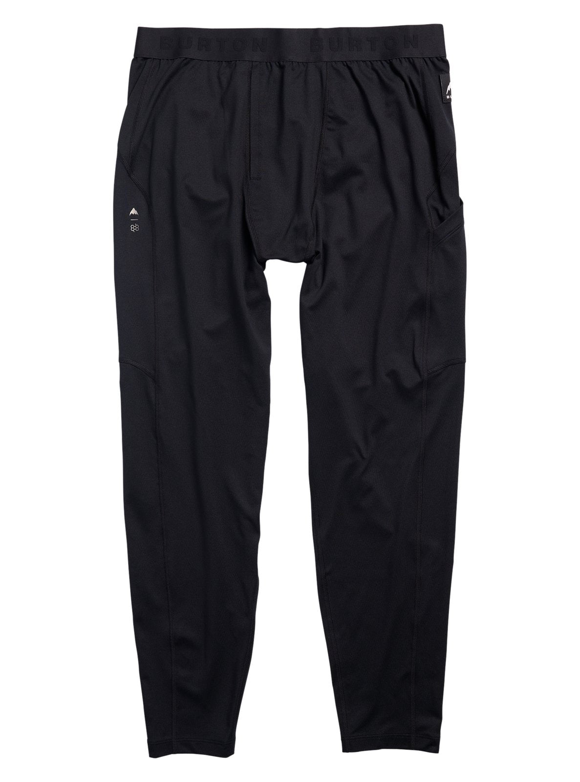 Mens Synthetic Midweight Base Layer Pants True Black - Image 1