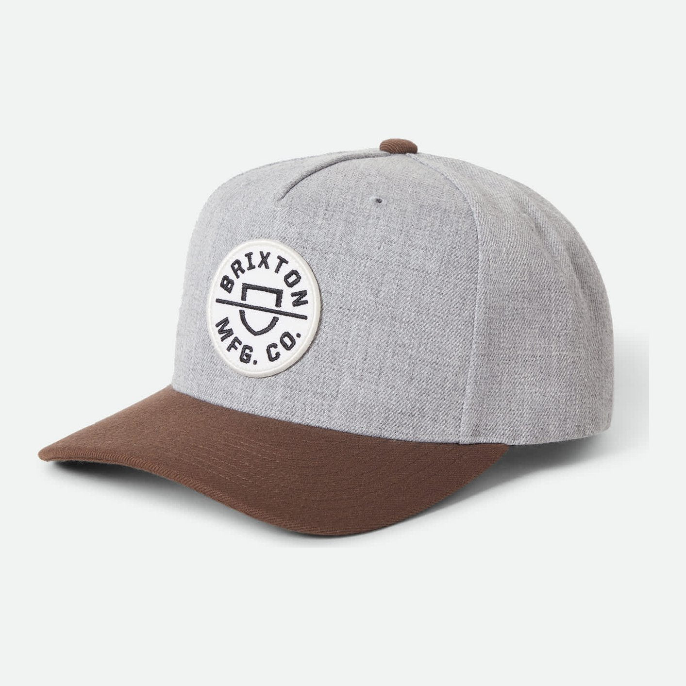 Crest MP Snapback Heather Grey / Pinecone Brown - Image 1