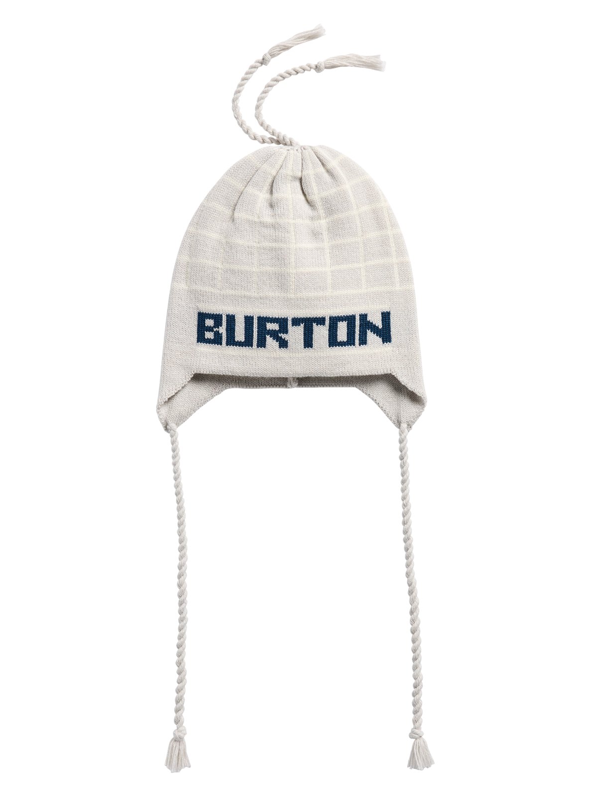 50Th 80'S Earflap Beanie Gray Heather / Stout White / Selvedge Blue - Image 1