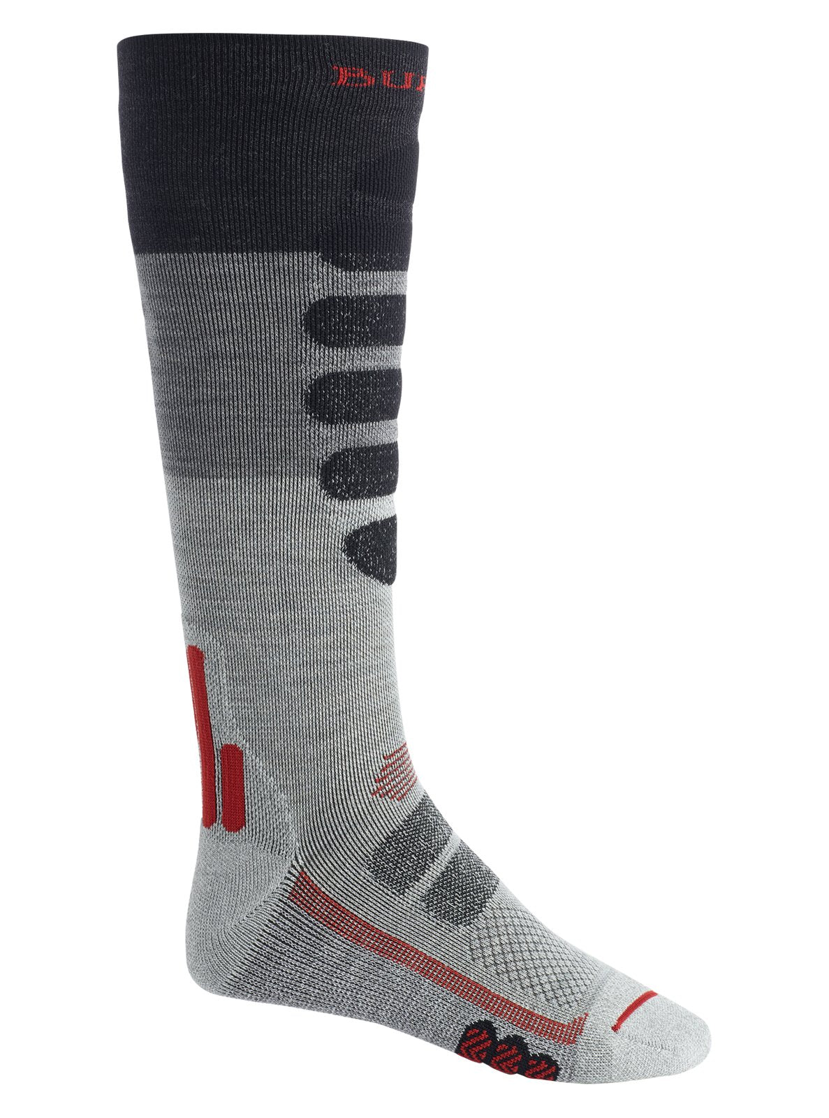 Mens Performance + Lightweight Compression Socks Gray Heather Block - Image 1