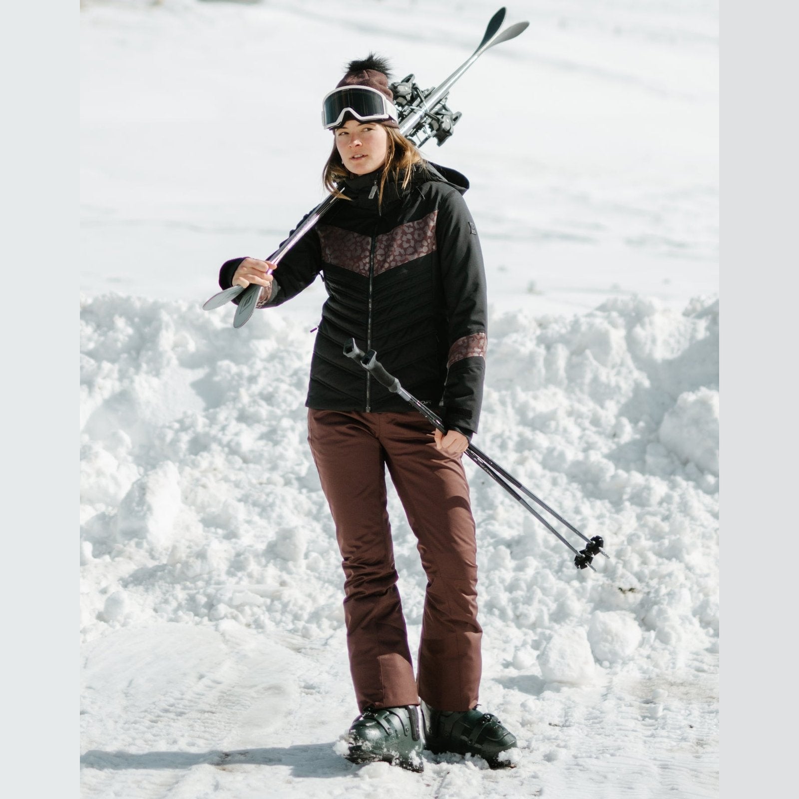 Womens Fuse Pants Mocha - Image 2