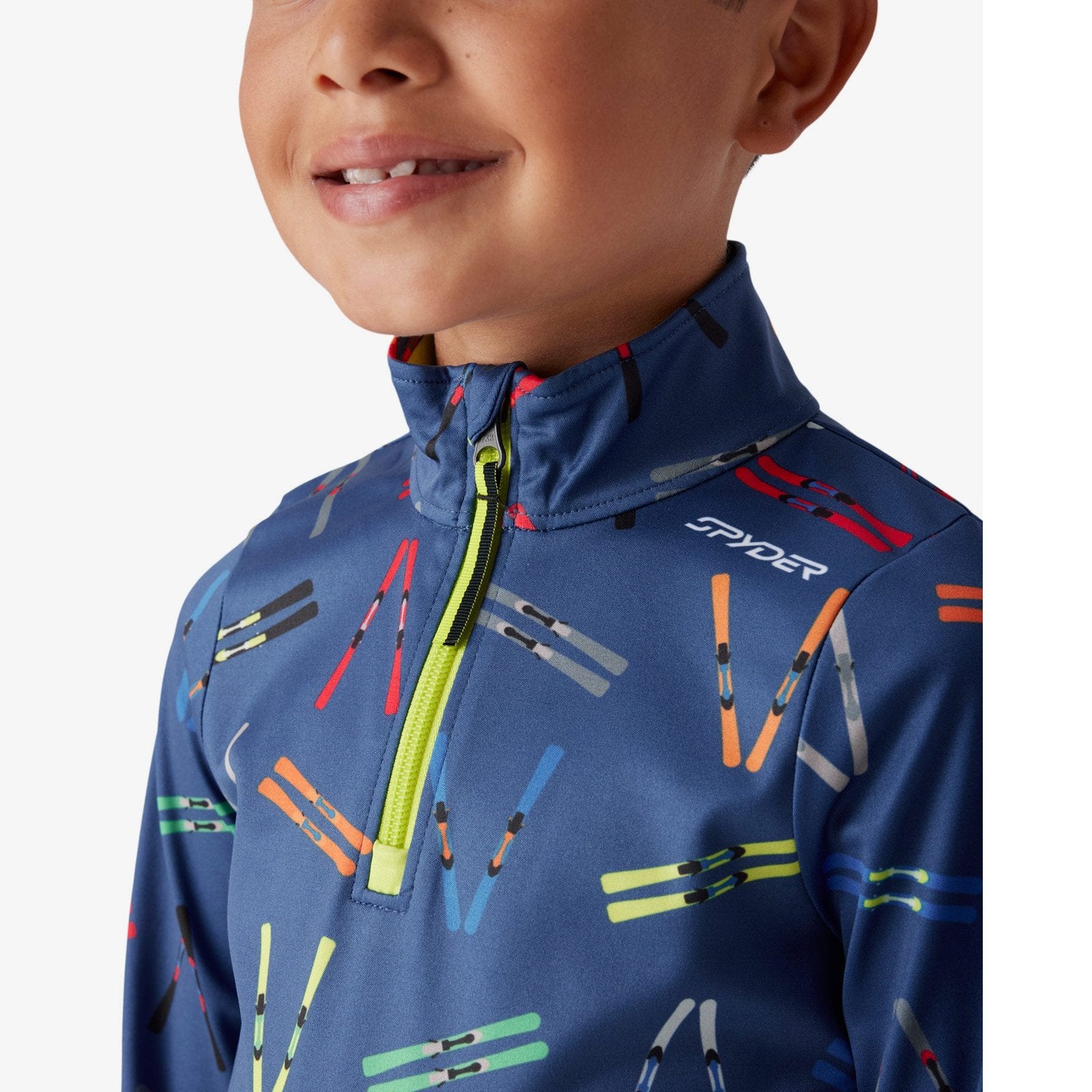 Boys Challenge Quarter Zip Indigo - Image 2