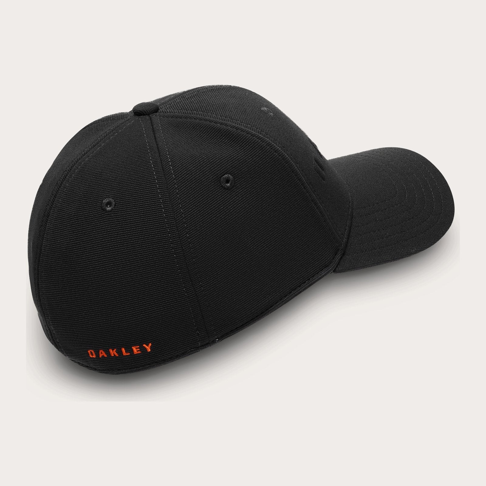 Bark Embossed Hat Pitch Black/Flame Red - Image 2
