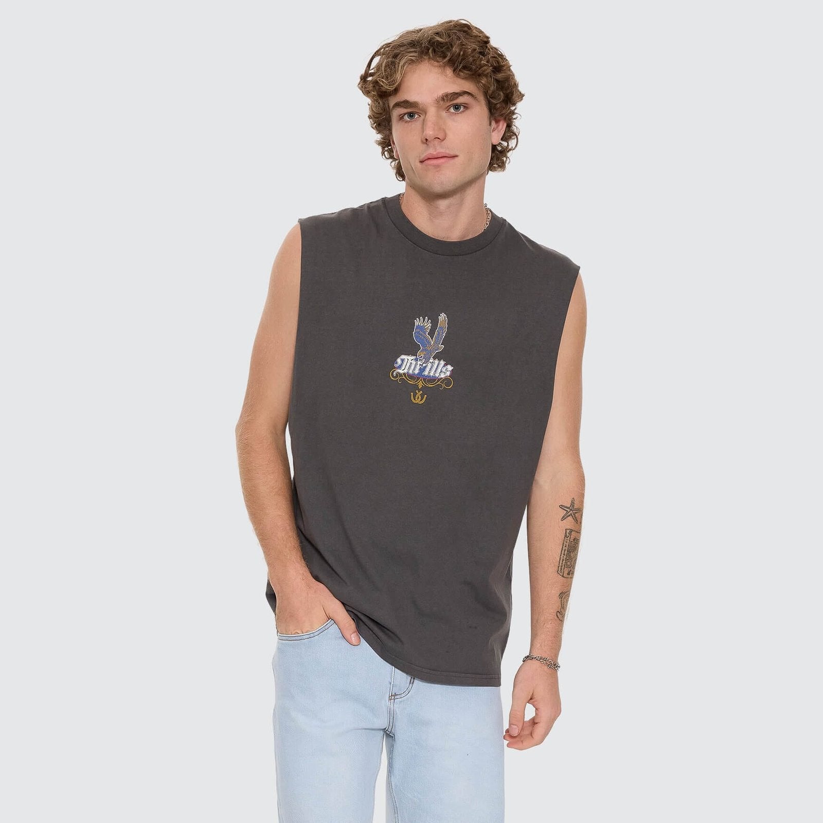Always Good Always Tough Merch Fit Muscle Tee Merch Black - Image 2