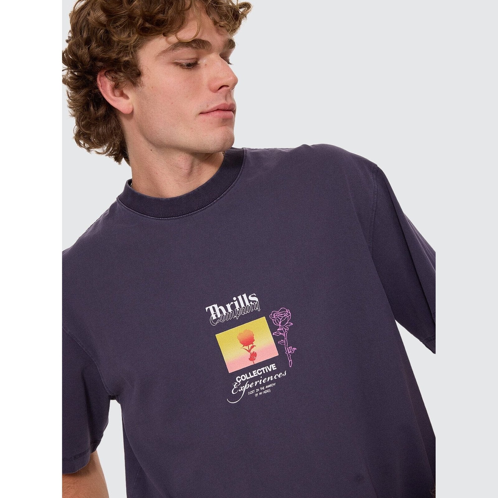 Collective Experiences Box Crop Tee Graphite - Image 2