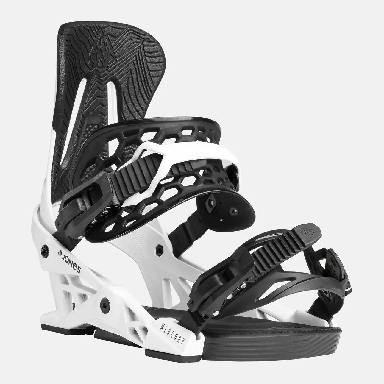 Mens Mercury Snowboard Bindings Cloud White - Image 2