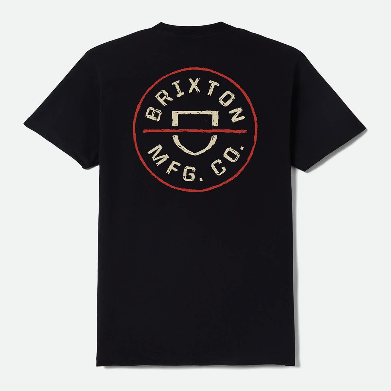 Crest II Standard T-Shirt Black / Ivory / Brick Red - Image 2