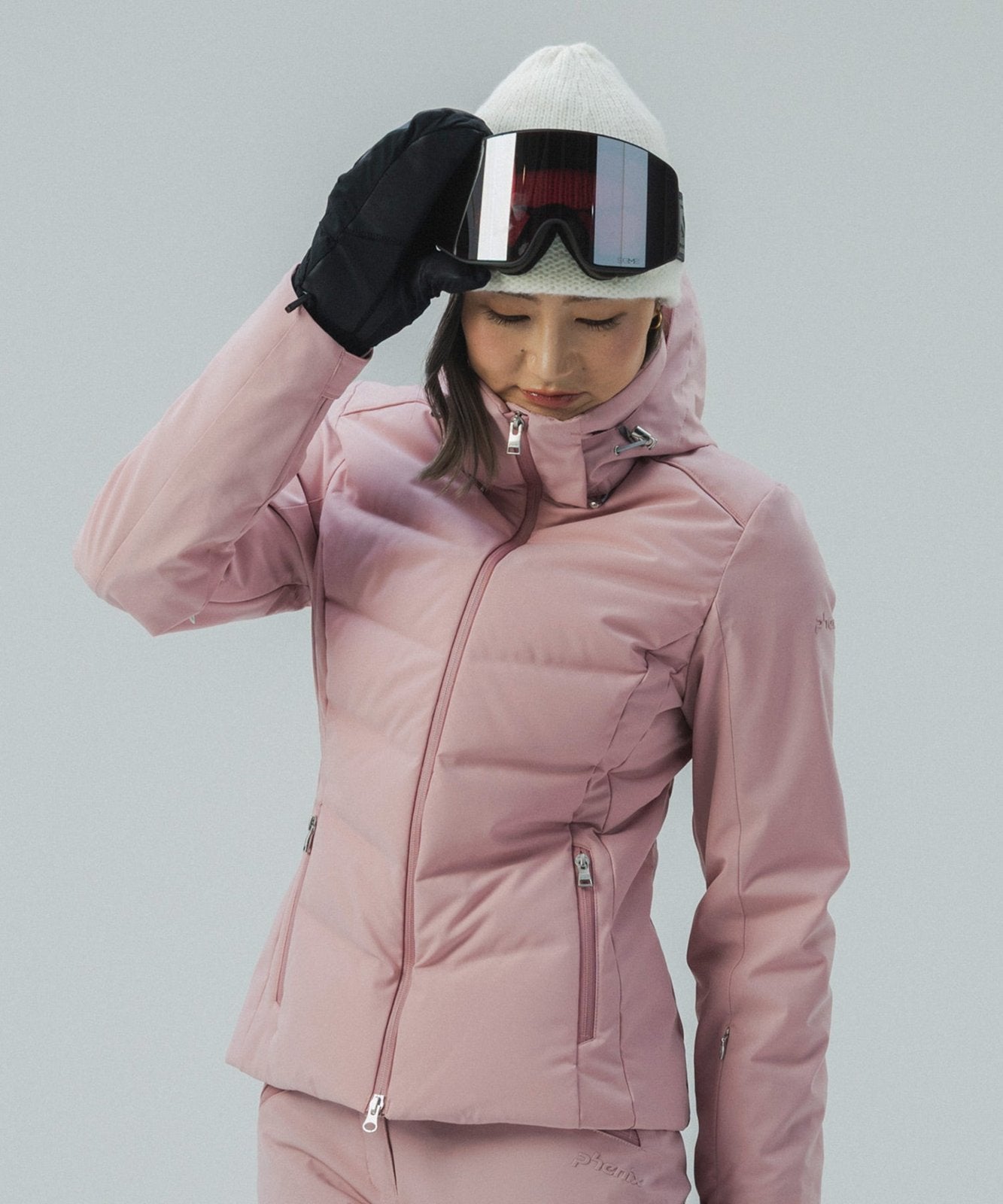 Womens Seamless Down Jacket Light Pink - Image 23