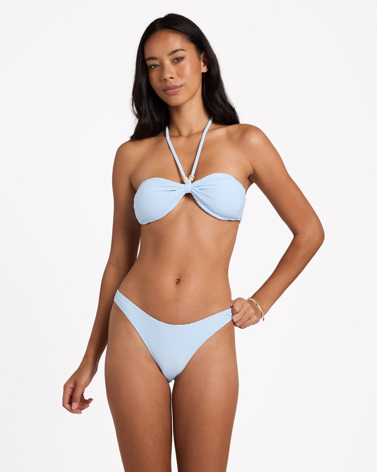 Womens Tanlines Hike Pant Bikini Bottom Cool Blue - Image 2