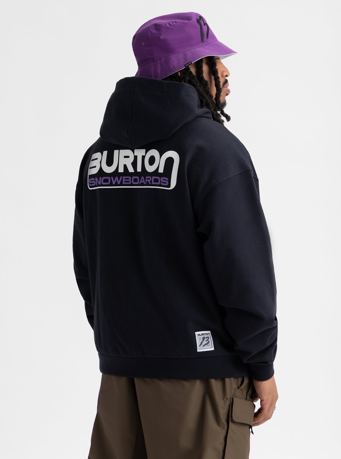 Mens Standard Pullover Hoodie True Black - Image 2