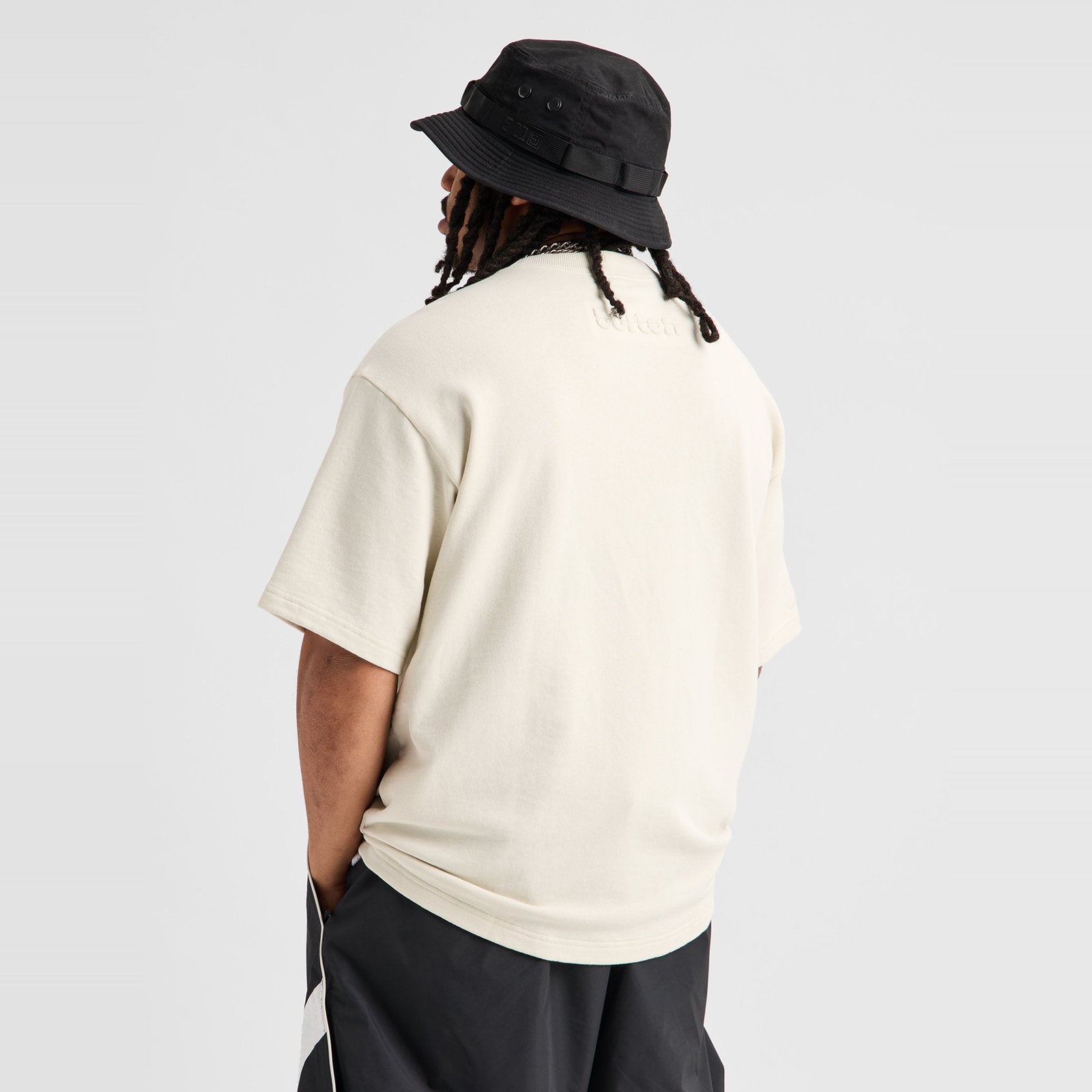 Mens Baggy B Tee Lunar Sand - Image 2