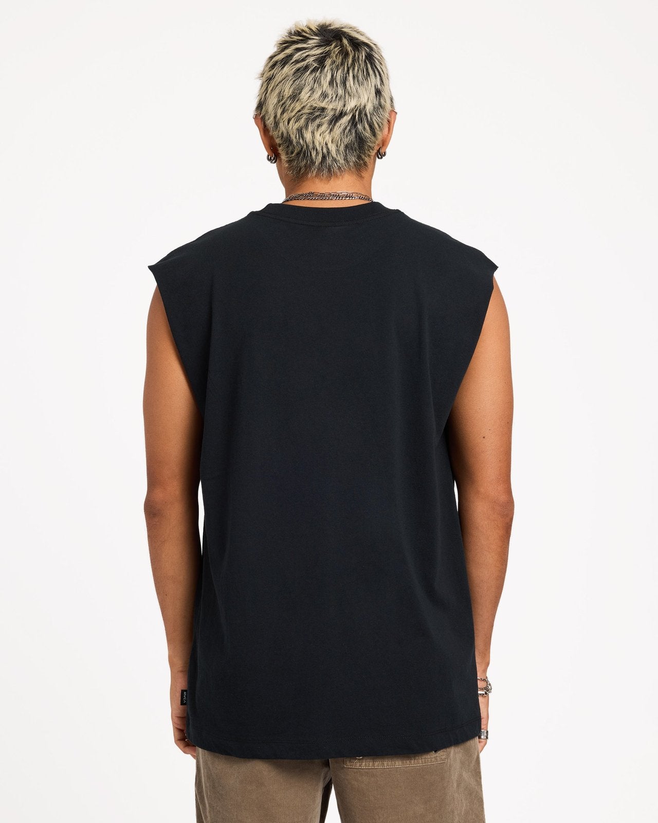 Mens Old Muscle Rvca Black - Image 2