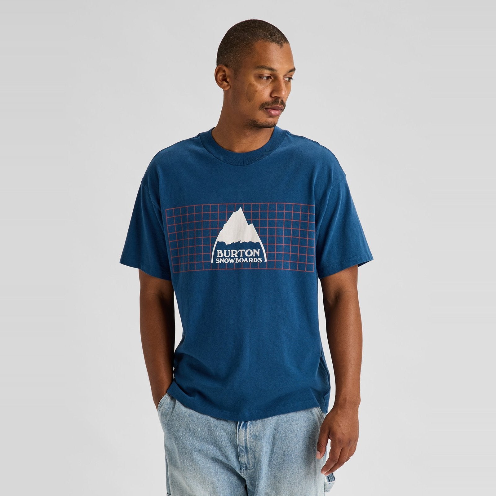 50th 83 Squared Short Sleeve T-Shirt Selvedge Blue - Image 2