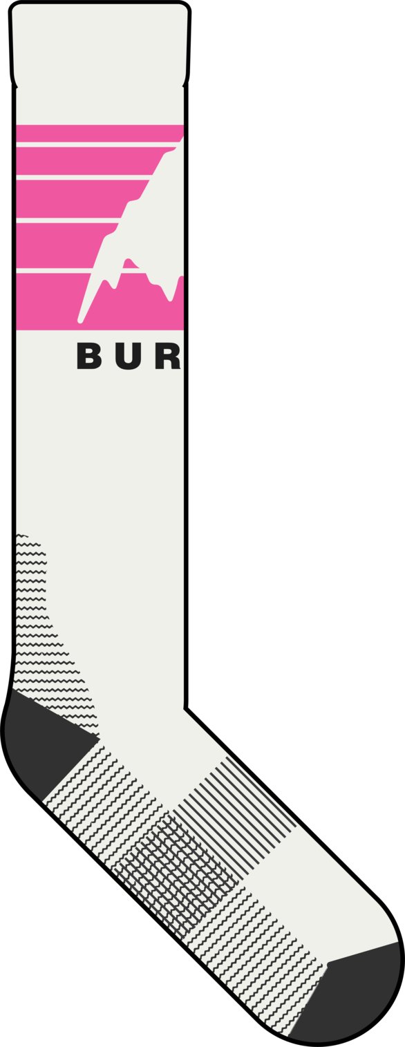 Womens Emblem Midweight Socks Shockwave Pink - Image 2