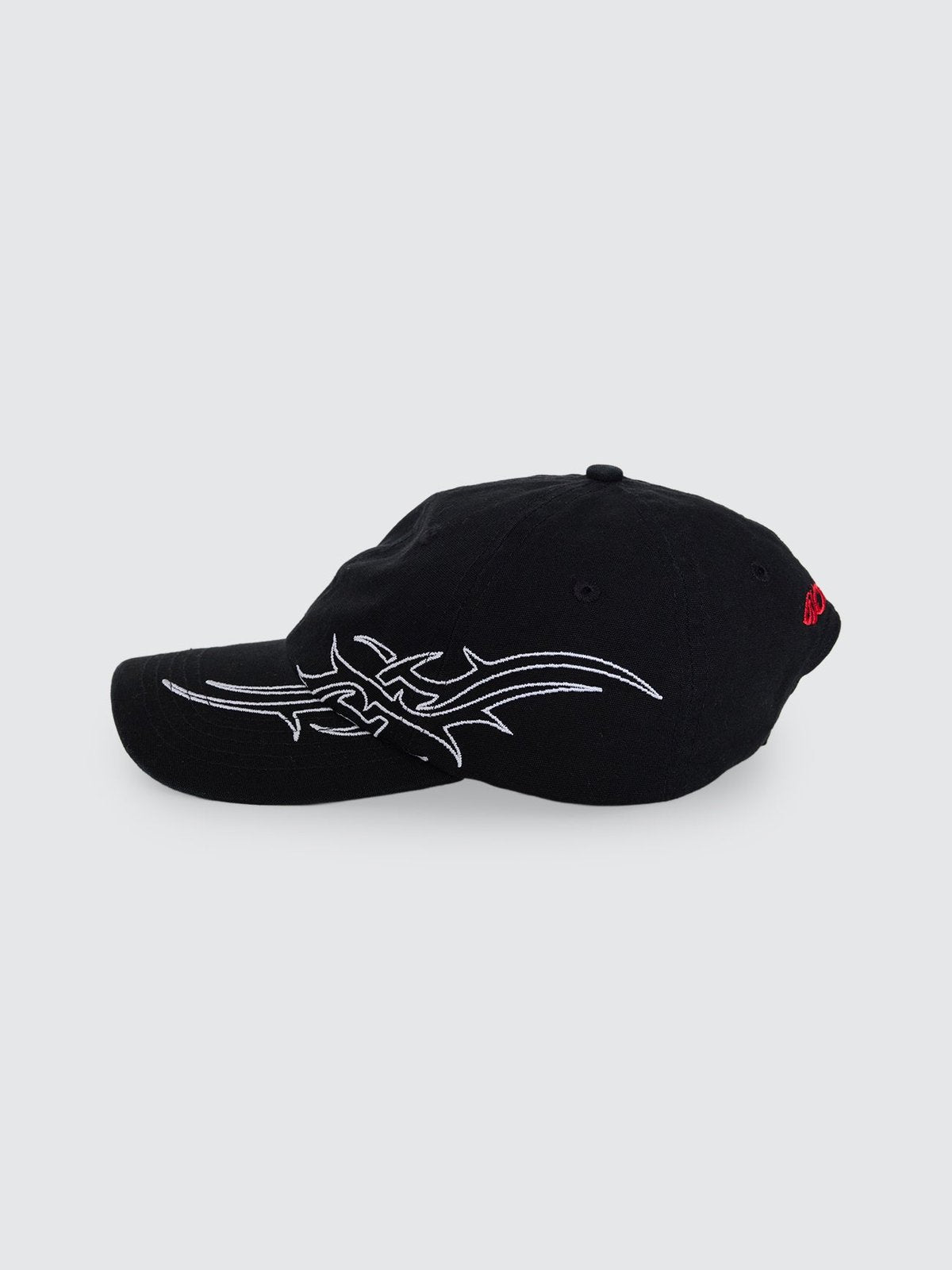 Pitted 6 Panel Hat Black - Image 2