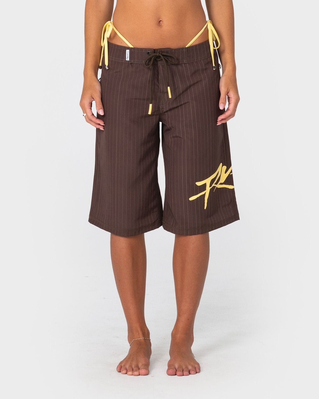 Cyberpunk Long Baggy Boardshort Java / Yellow - Image 2