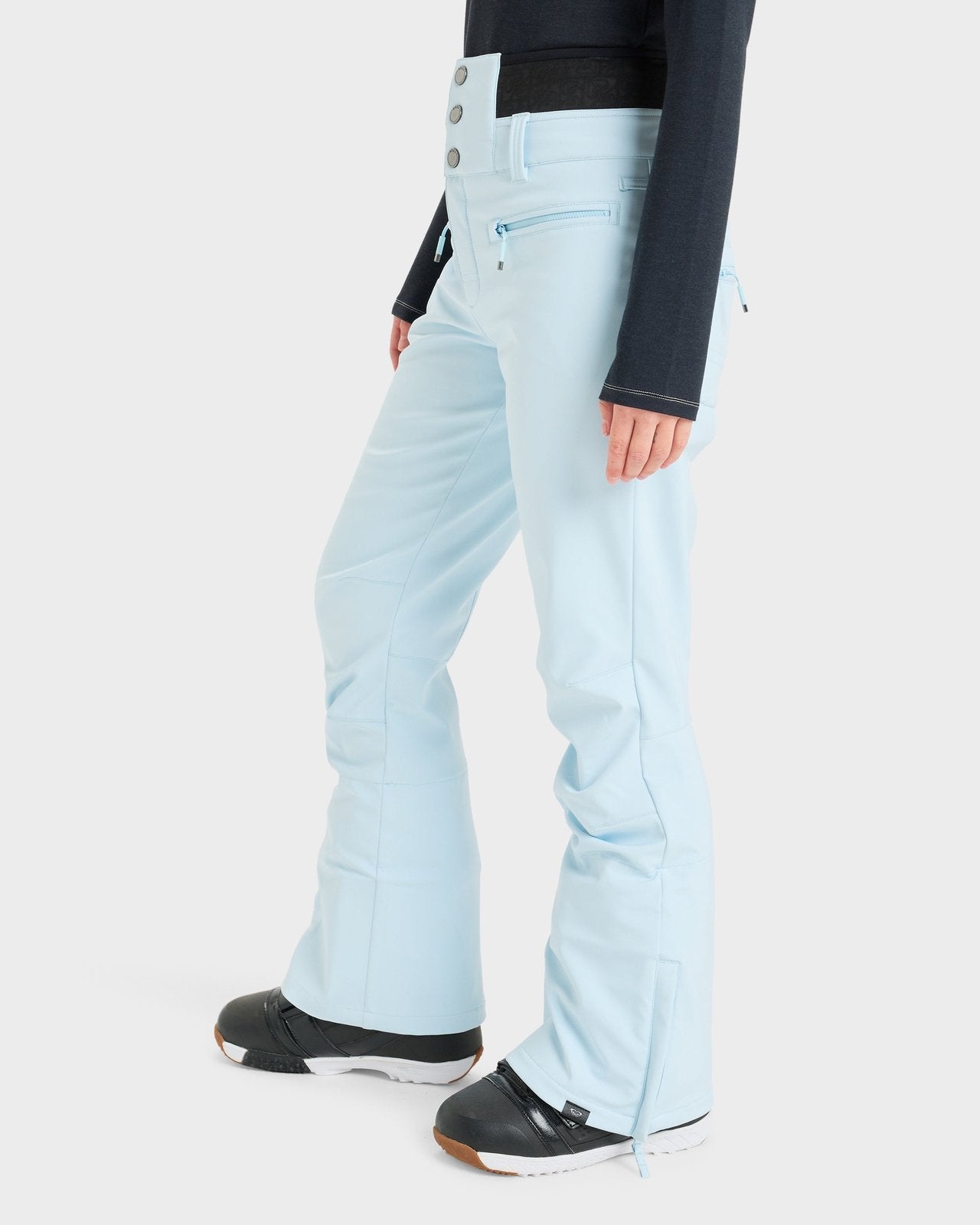 Womens Rising High Snowboard Pants Ice Blue - Image 2