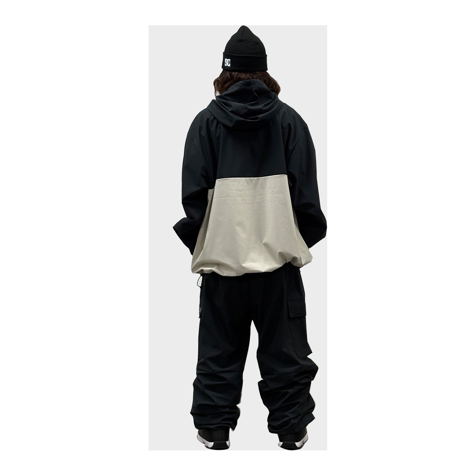 Mens Snow Anorak Insulated Jacket Black - Image 2