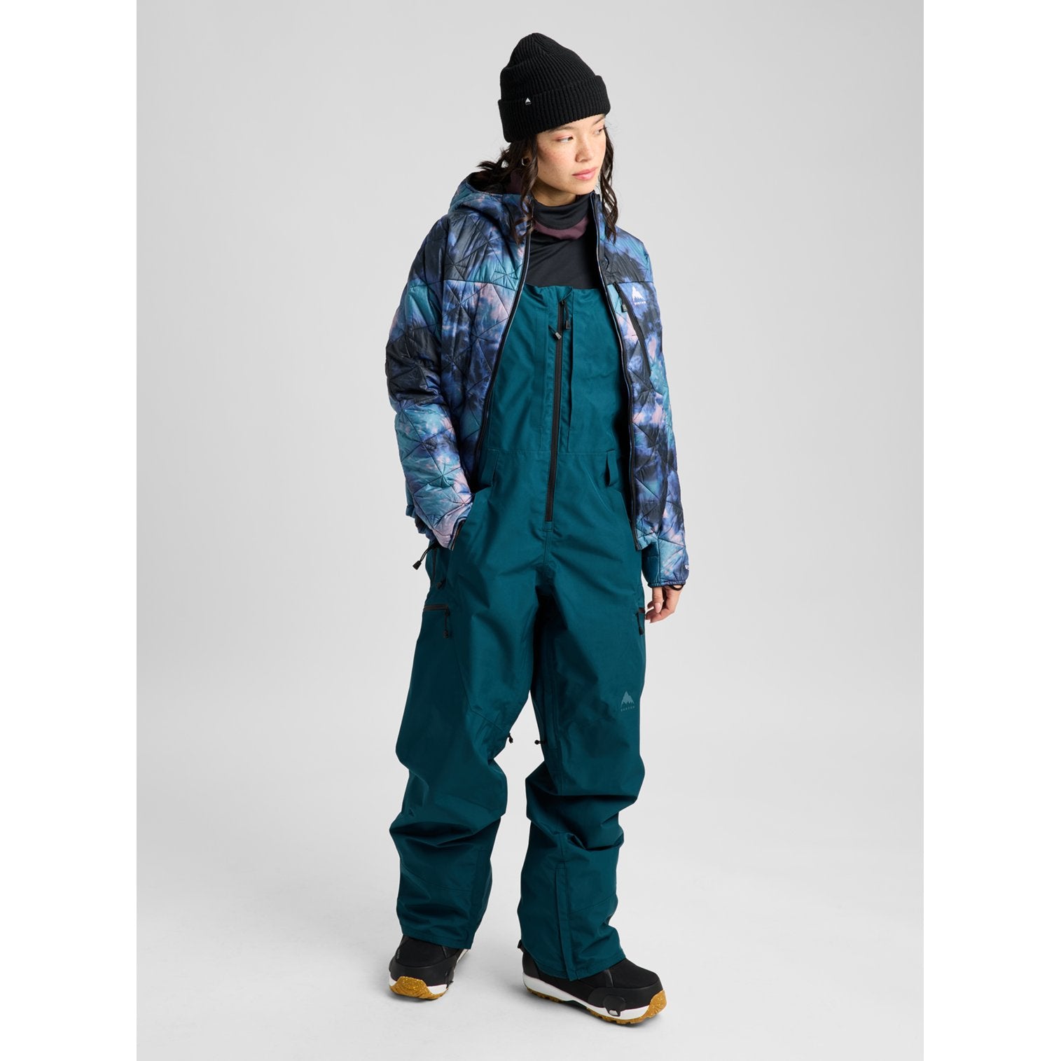 Womens Reserve Gore-Tex 2L Bib Pants Atlantic Teal - Image 2