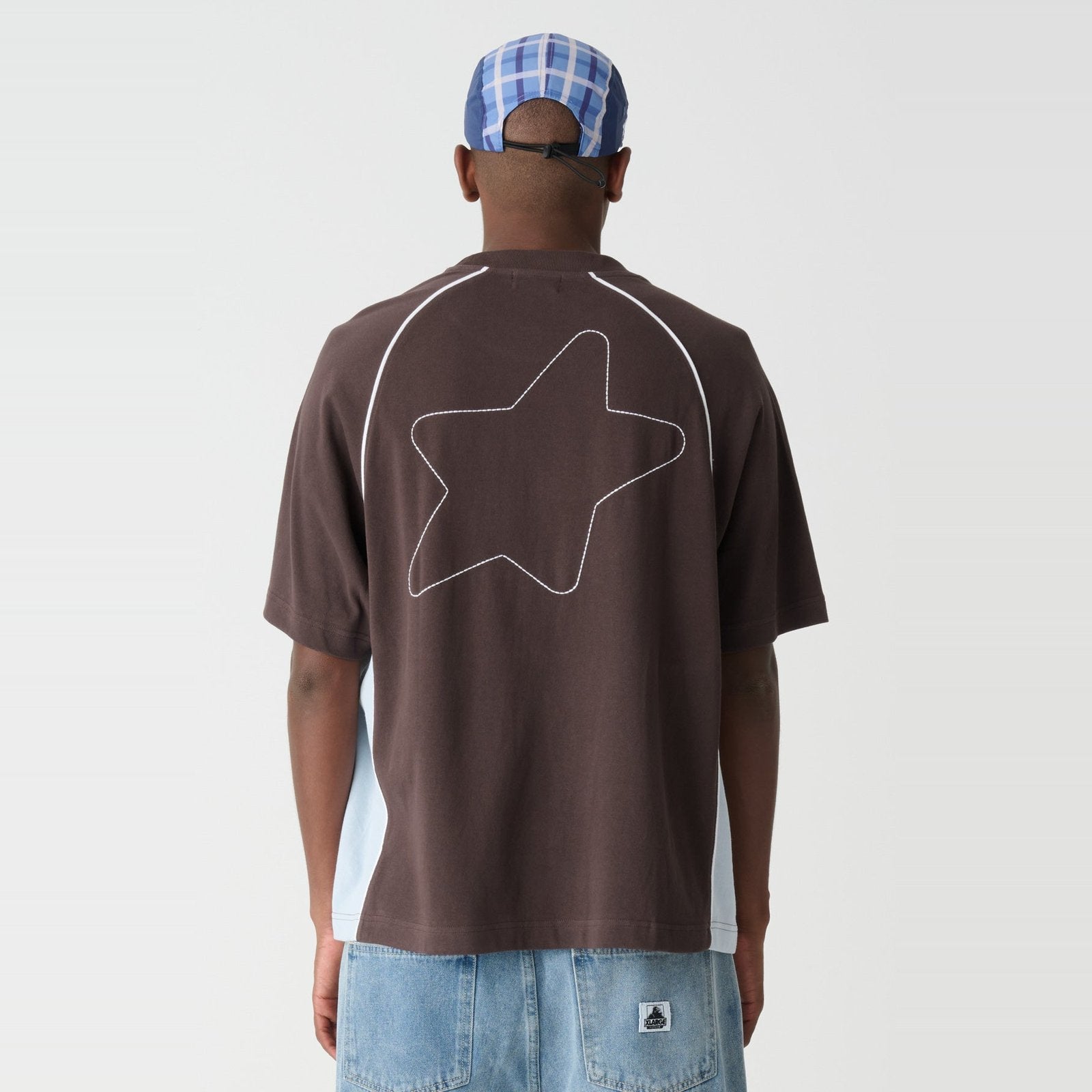 Star Panel Gorilla Fit Tee Chocolate - Image 3