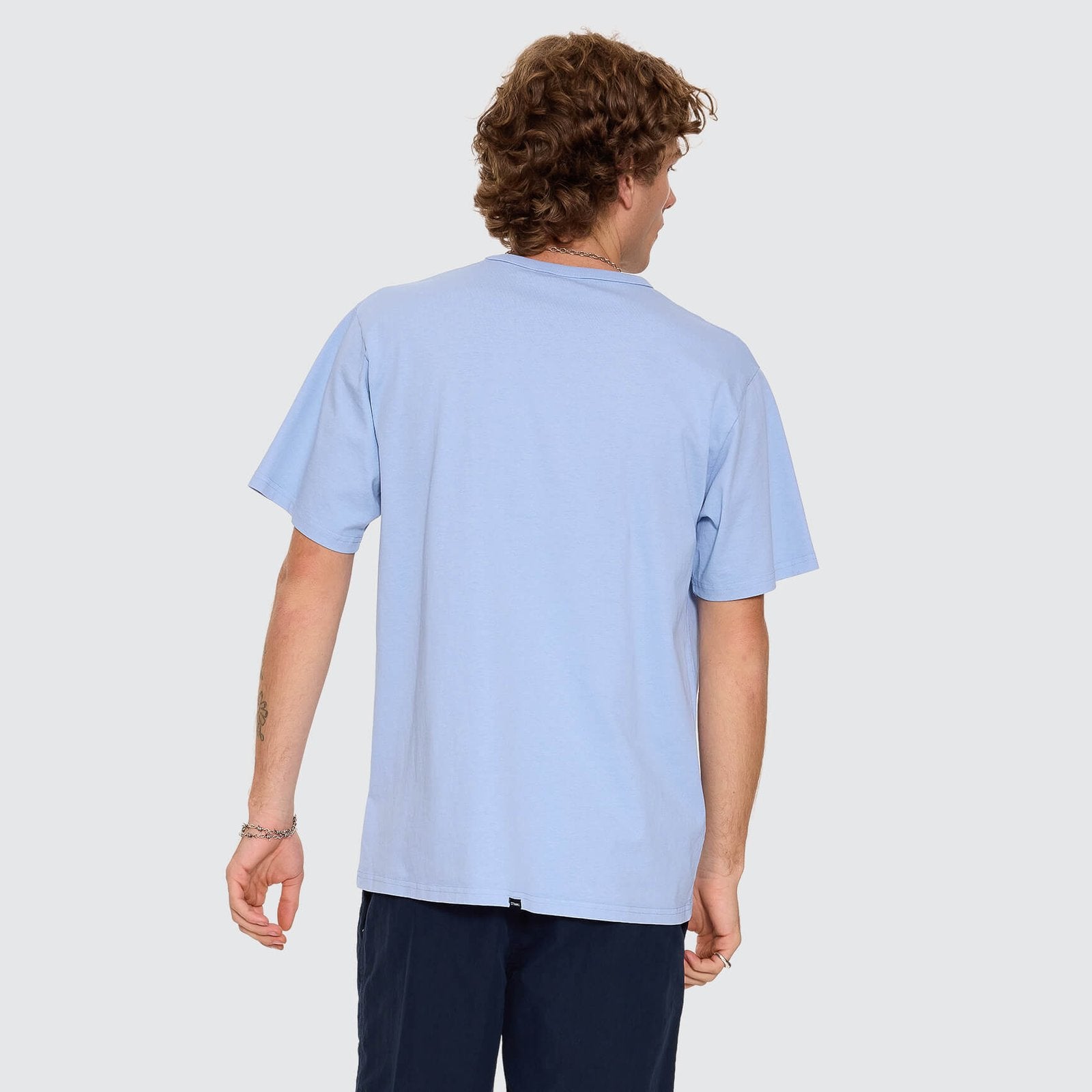 Workwear Embro Merch Fit Tee Placid Blue - Image 3