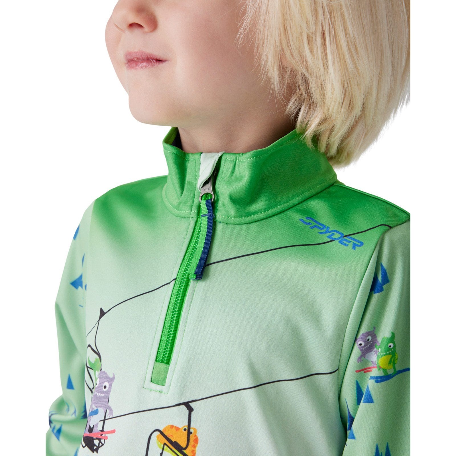 Boys Challenge Quarter Zip Skivvy Multicolor - Image 3