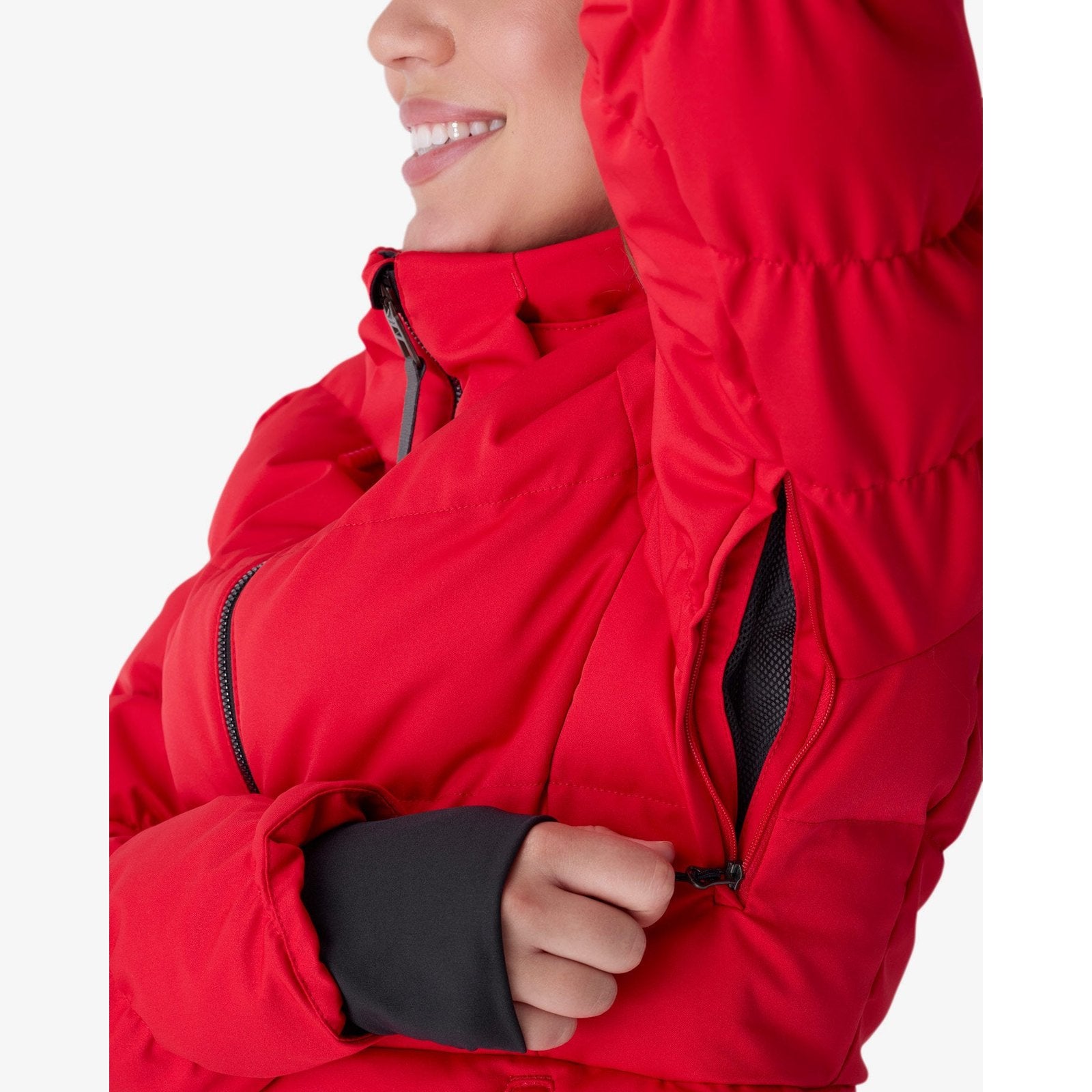 Womens Haven Jacket Spyder Red - Image 3