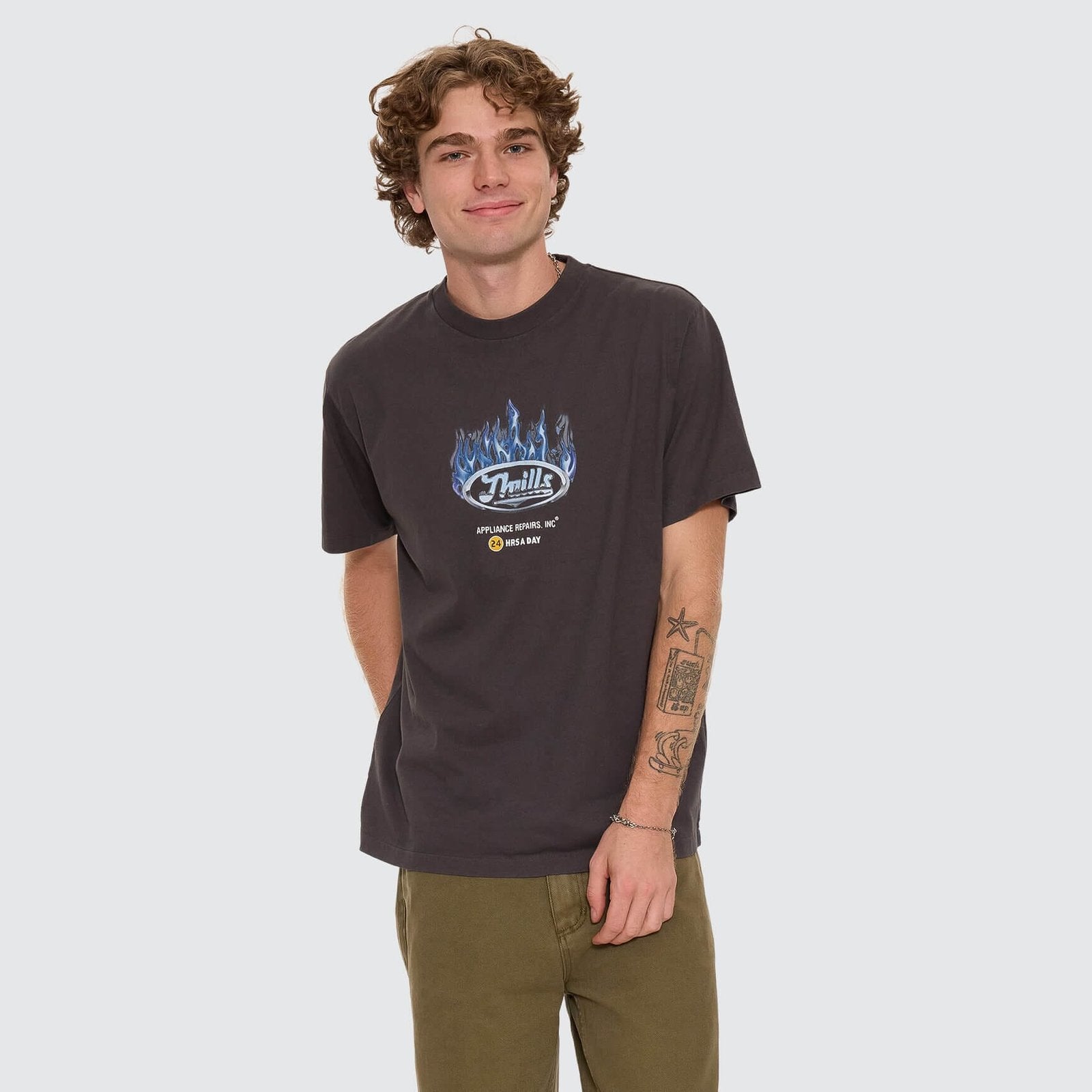 Drop Outs Merch Fit Tee Dark Merch Black - Image 3