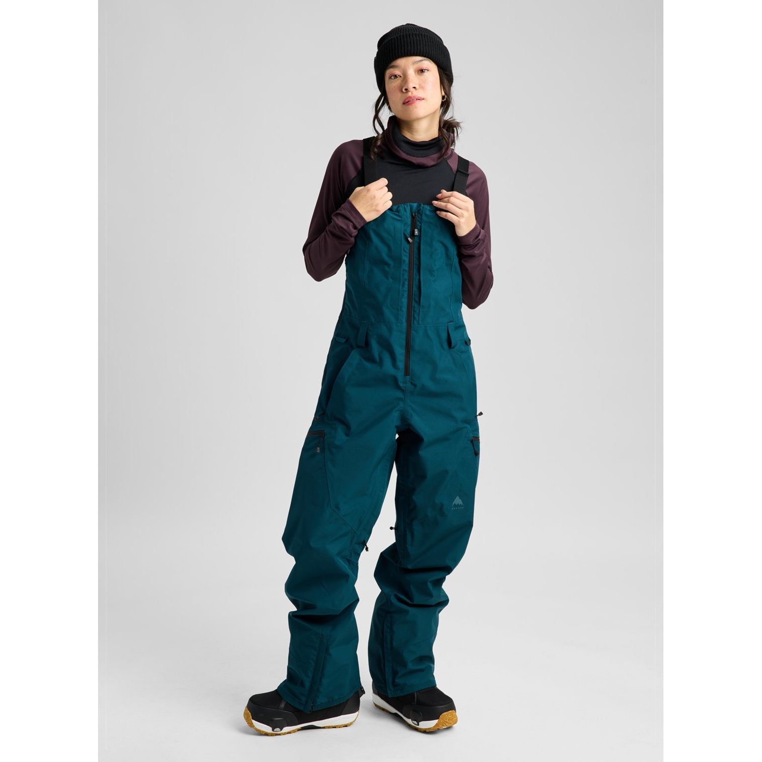 Womens Reserve Gore-Tex 2L Bib Pants Atlantic Teal - Image 3