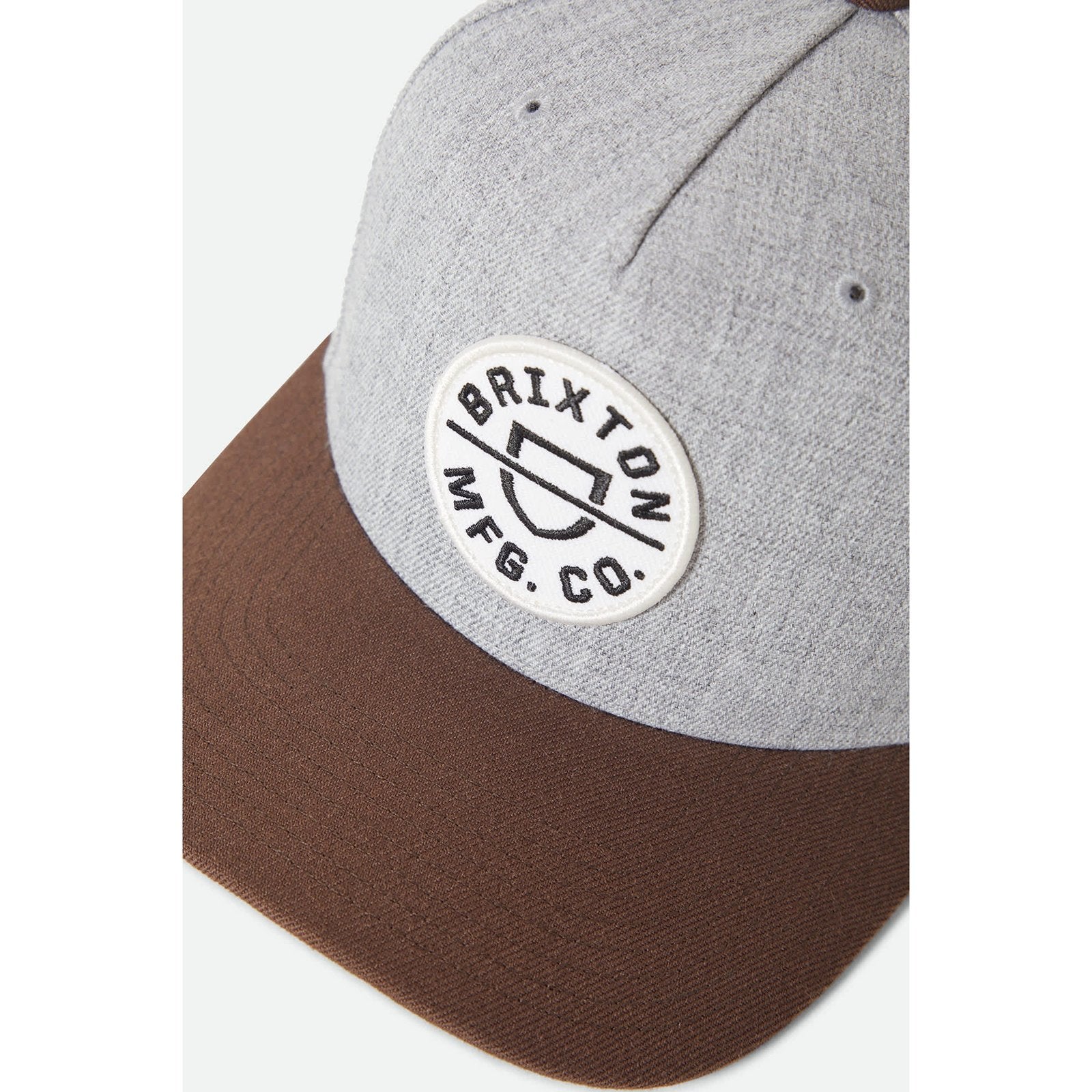 Crest MP Snapback Heather Grey / Pinecone Brown - Image 3