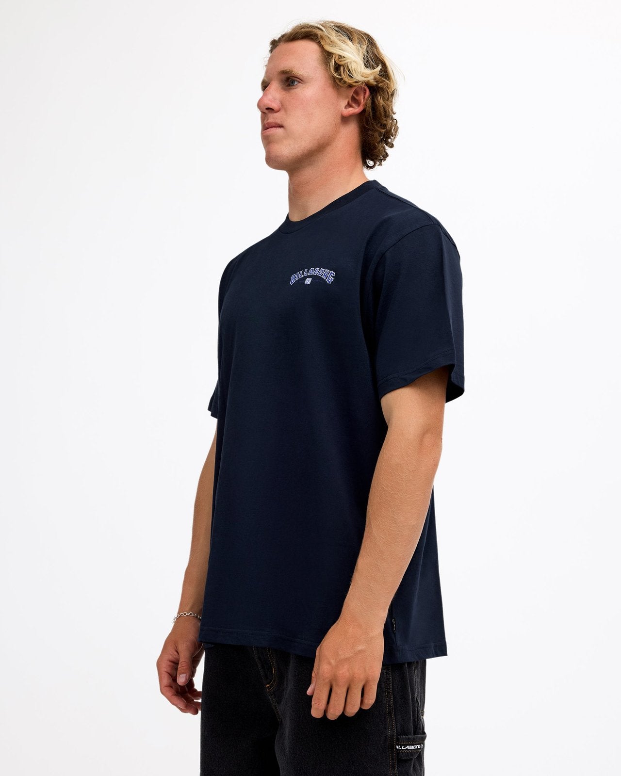 Mens Chrome Arch T-Shirt Navy - Image 3