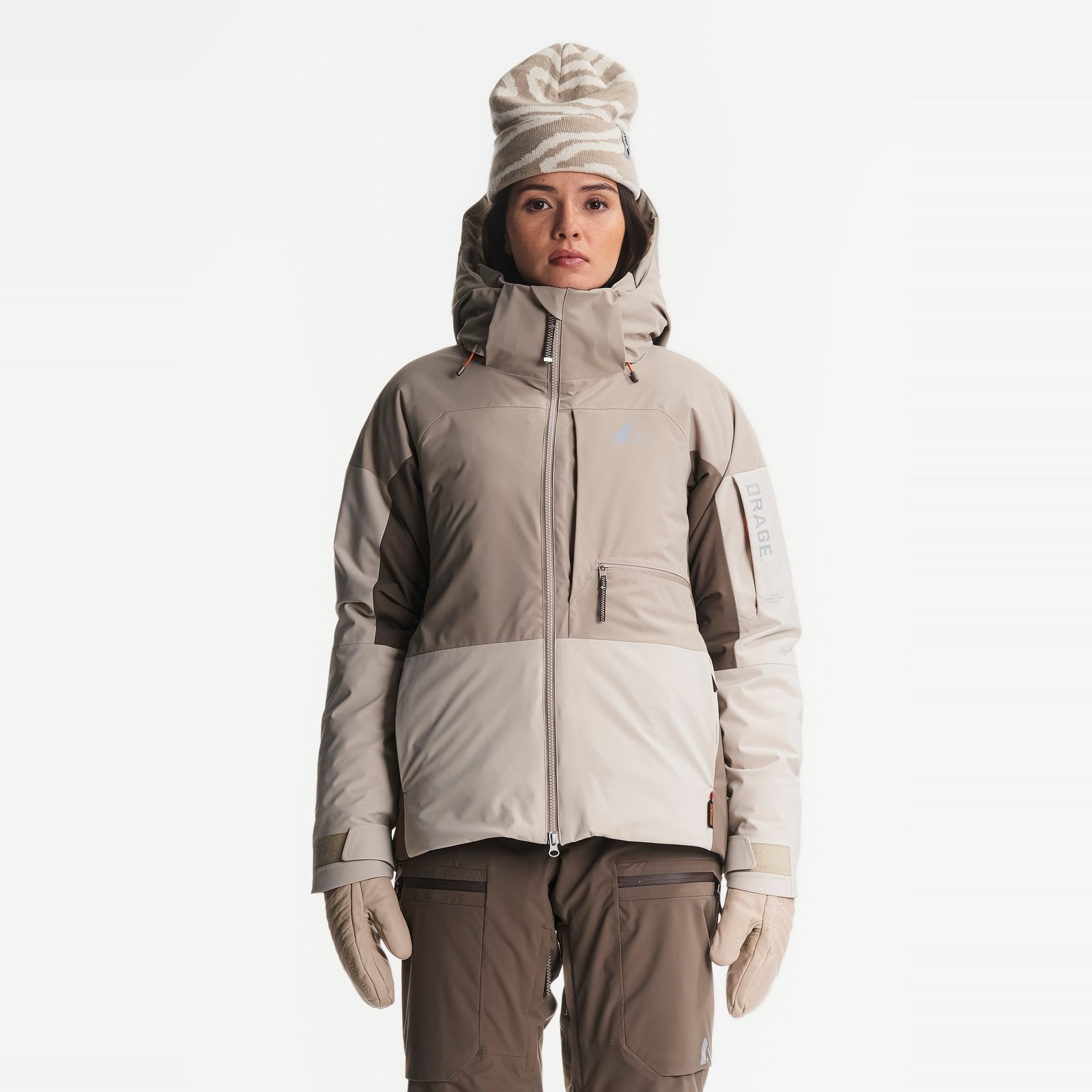 Womens Glades Hybrid Insulated Jacket Scree - Image 3