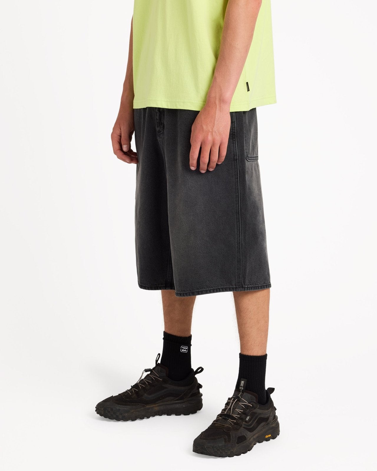 Mens Spec 73 Baggy Denim 23" Black - Image 3