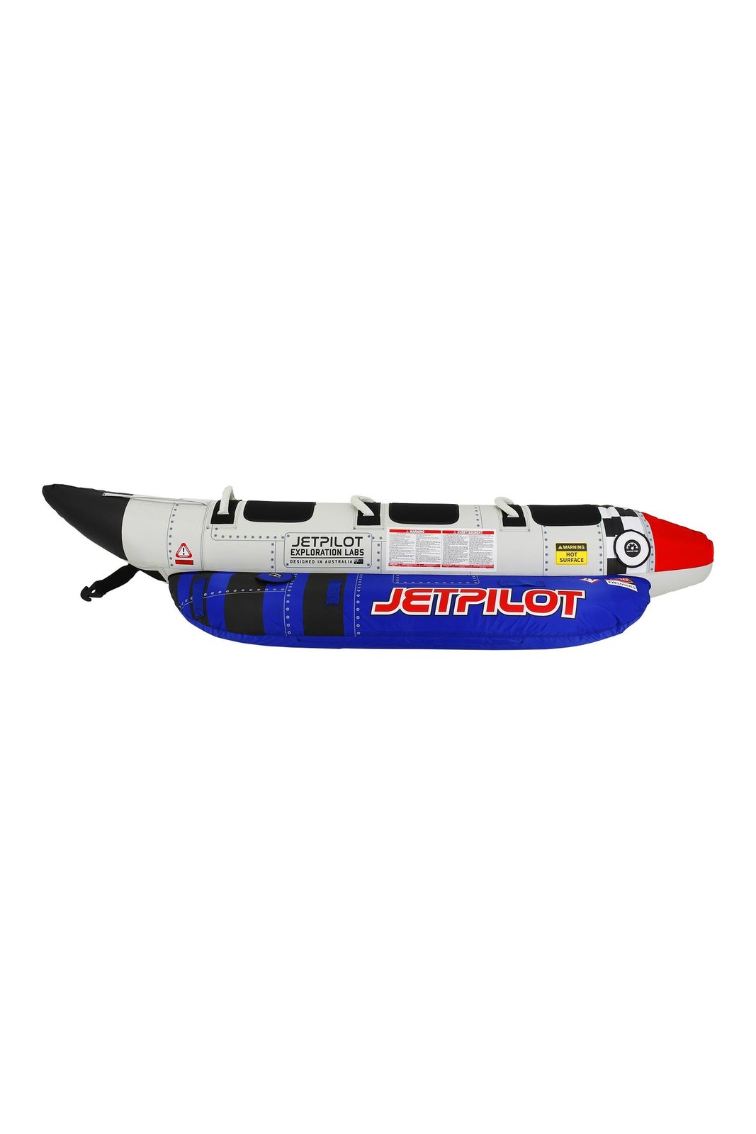 Blast Off 3 Person Ski Tube Silver - Image 3