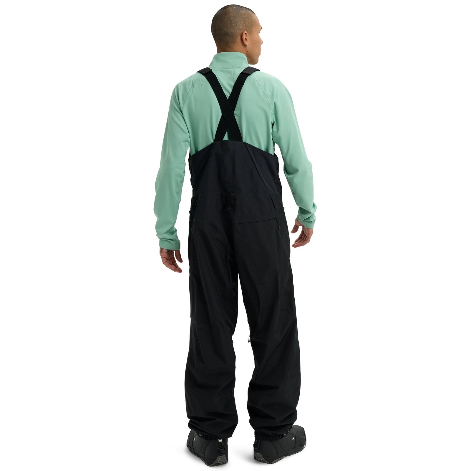 Mens Reserve 2L Relaxed Bib Pants True Black - Image 3