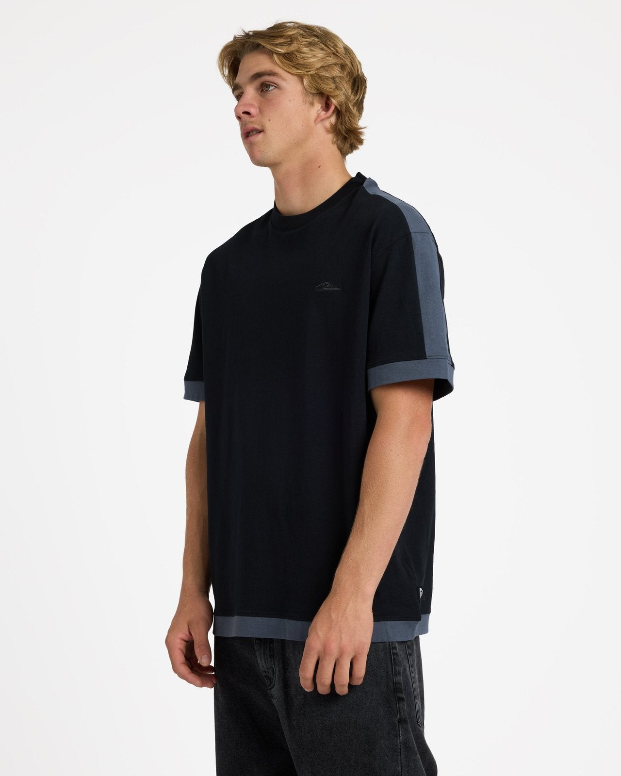 Mens Av-2 T-Shirt Black/Turbulence - Image 3