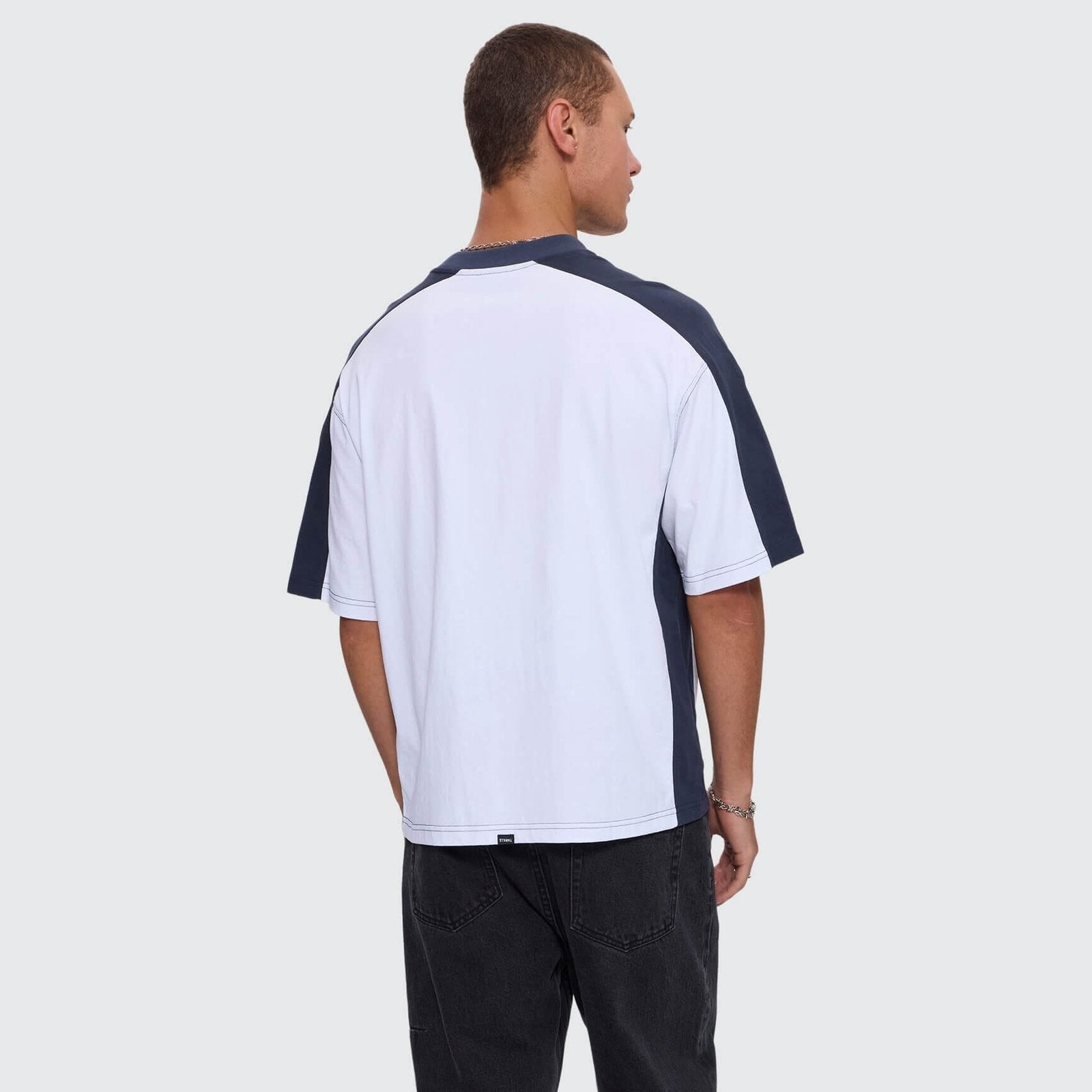 Mad Dogs Box Crop Panel Tee White - Image 4