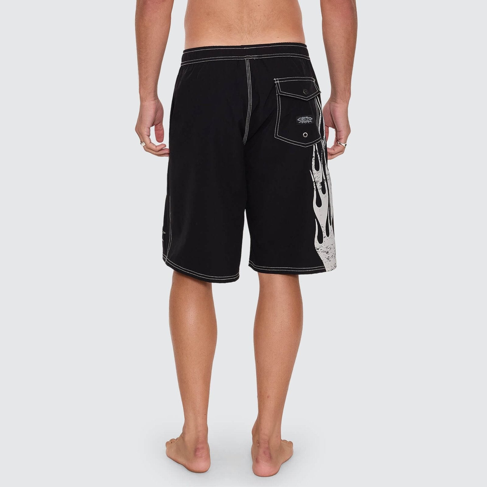 Mind Over Matter Elastic Boardshort Black - Image 4
