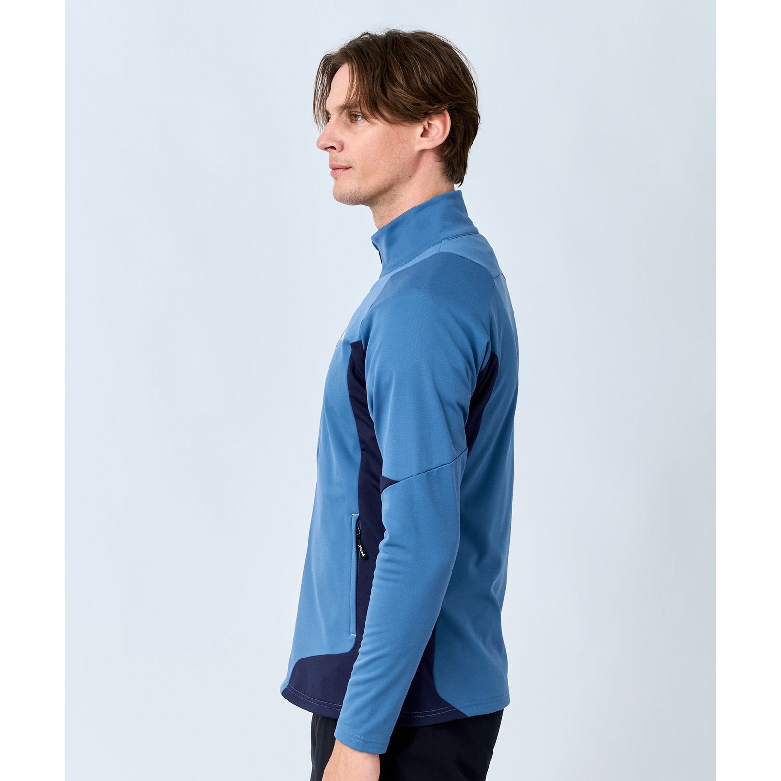 Mens Edge Drive Middle Jacket Gray Blue - Image 4