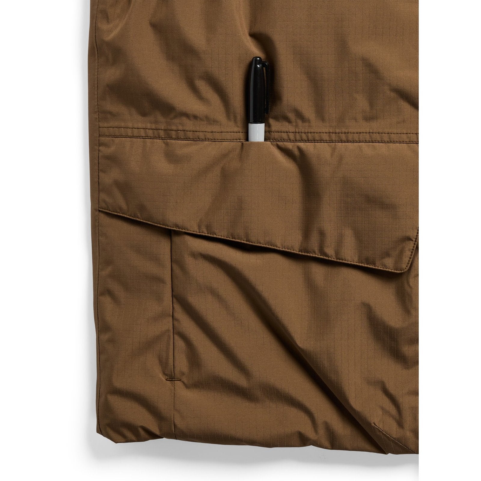 Mens Reversible Insulated Vest Earth Ship Brown - Image 4