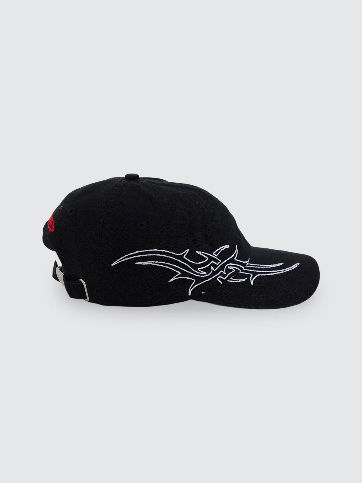 Pitted 6 Panel Hat Black - Image 4