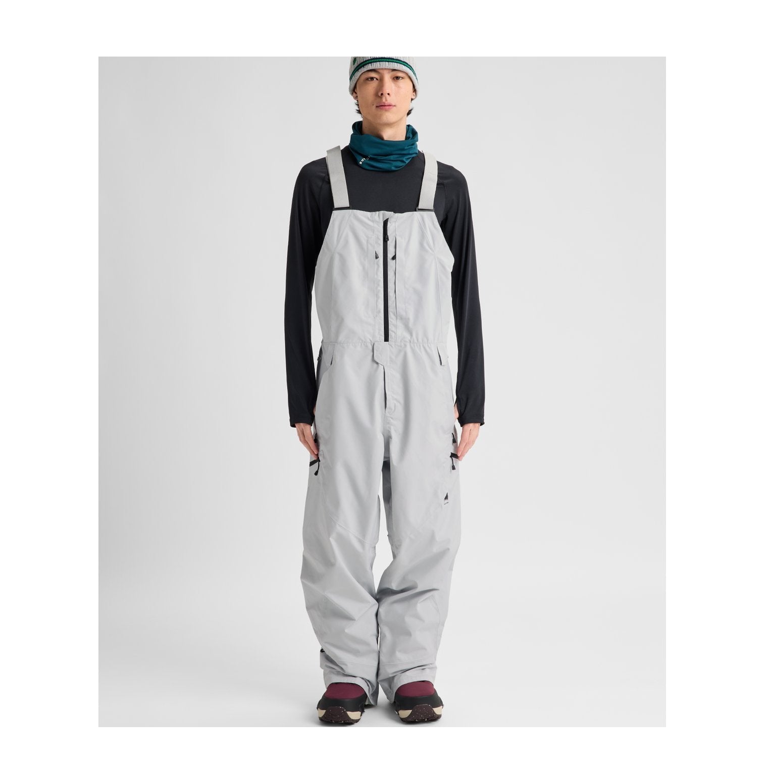 Mens Reserve Gore-Tex 2L Bib Pants Gray Cloud - Image 4