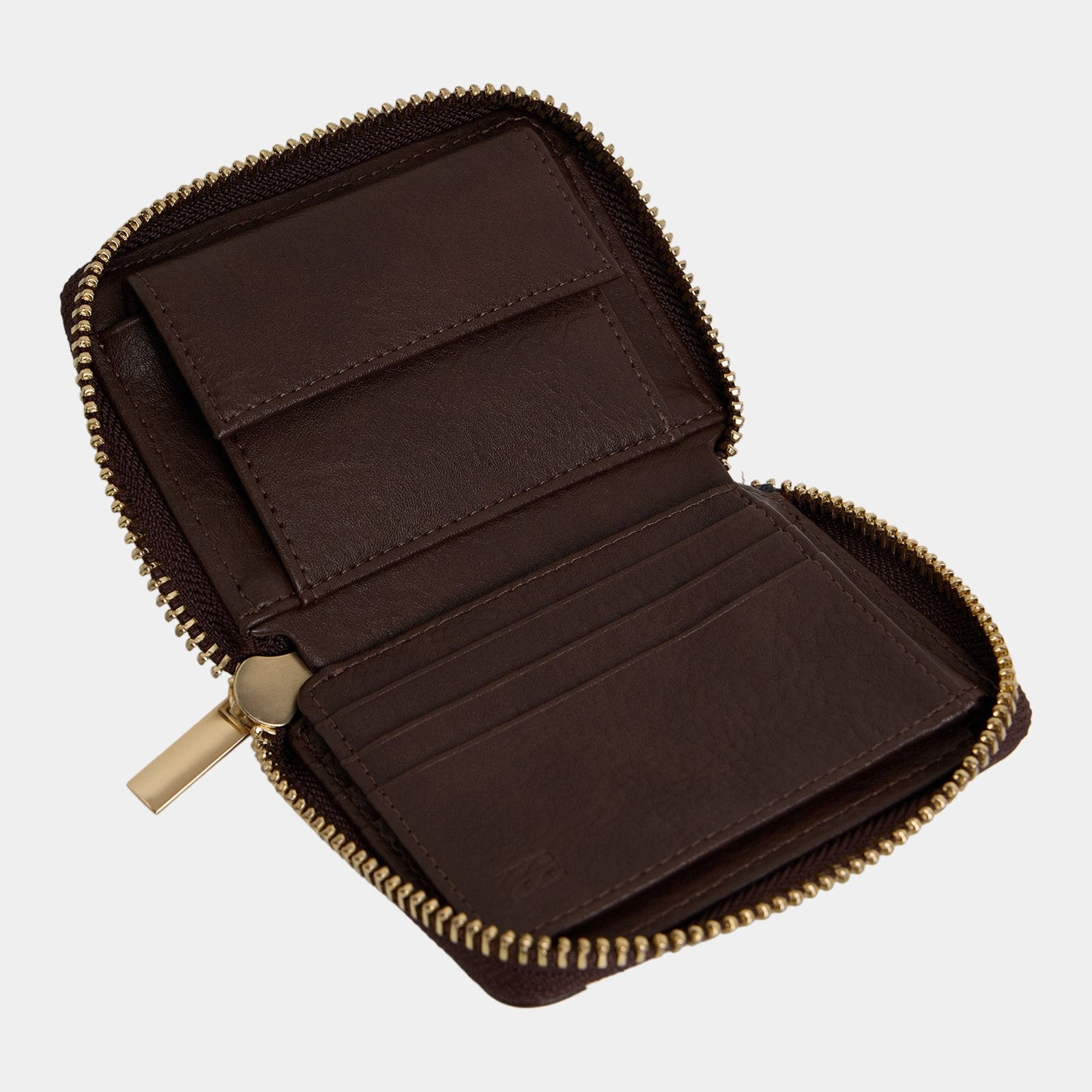 Womens Mini Clutch Wallet Chocolate Brown - Image 4