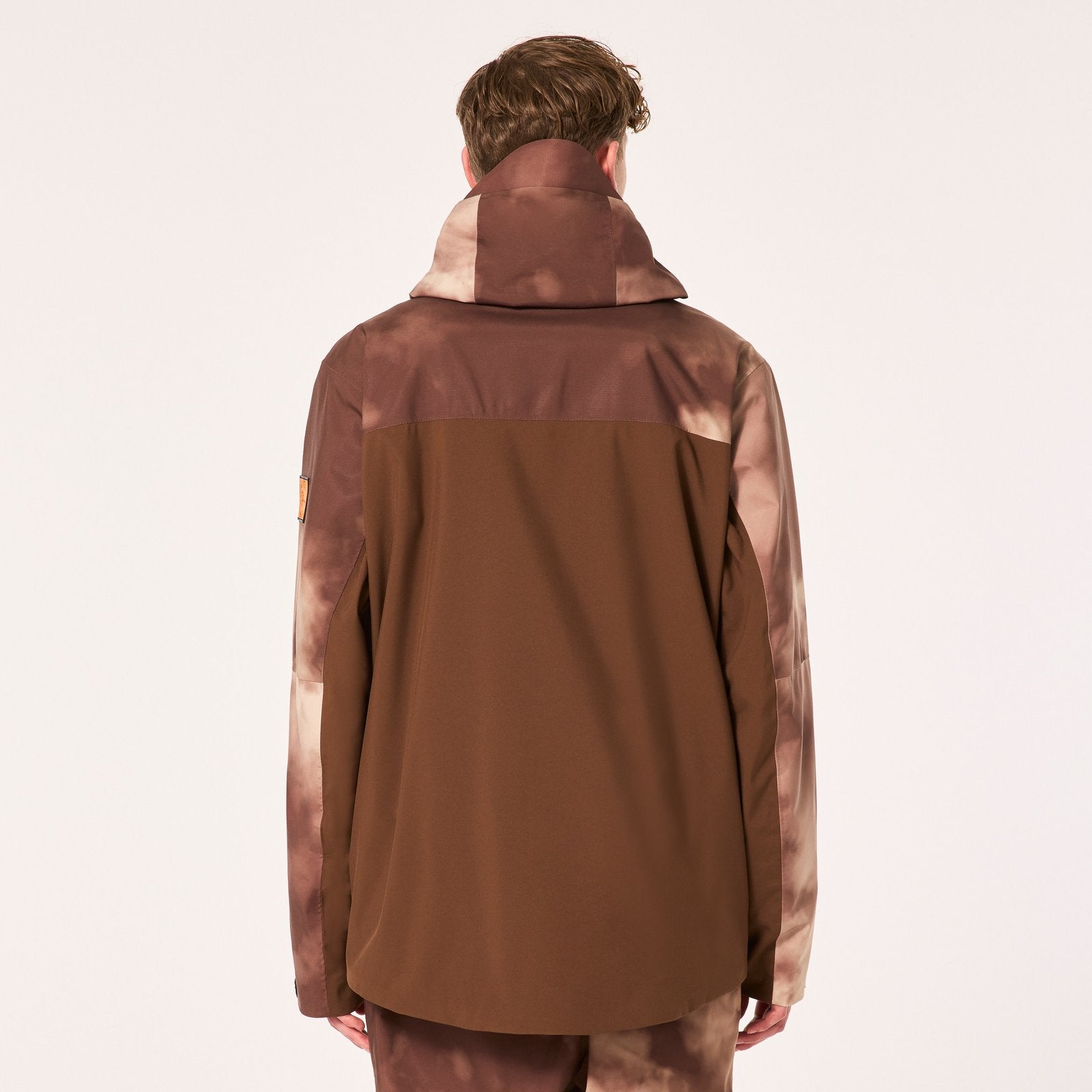 Tc Skull Reduct Shell Jacket Carafe / Brown Clouds Print - Image 4